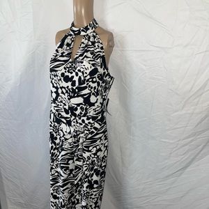 New York & Co. Black & White Jumpsuit w/ belt